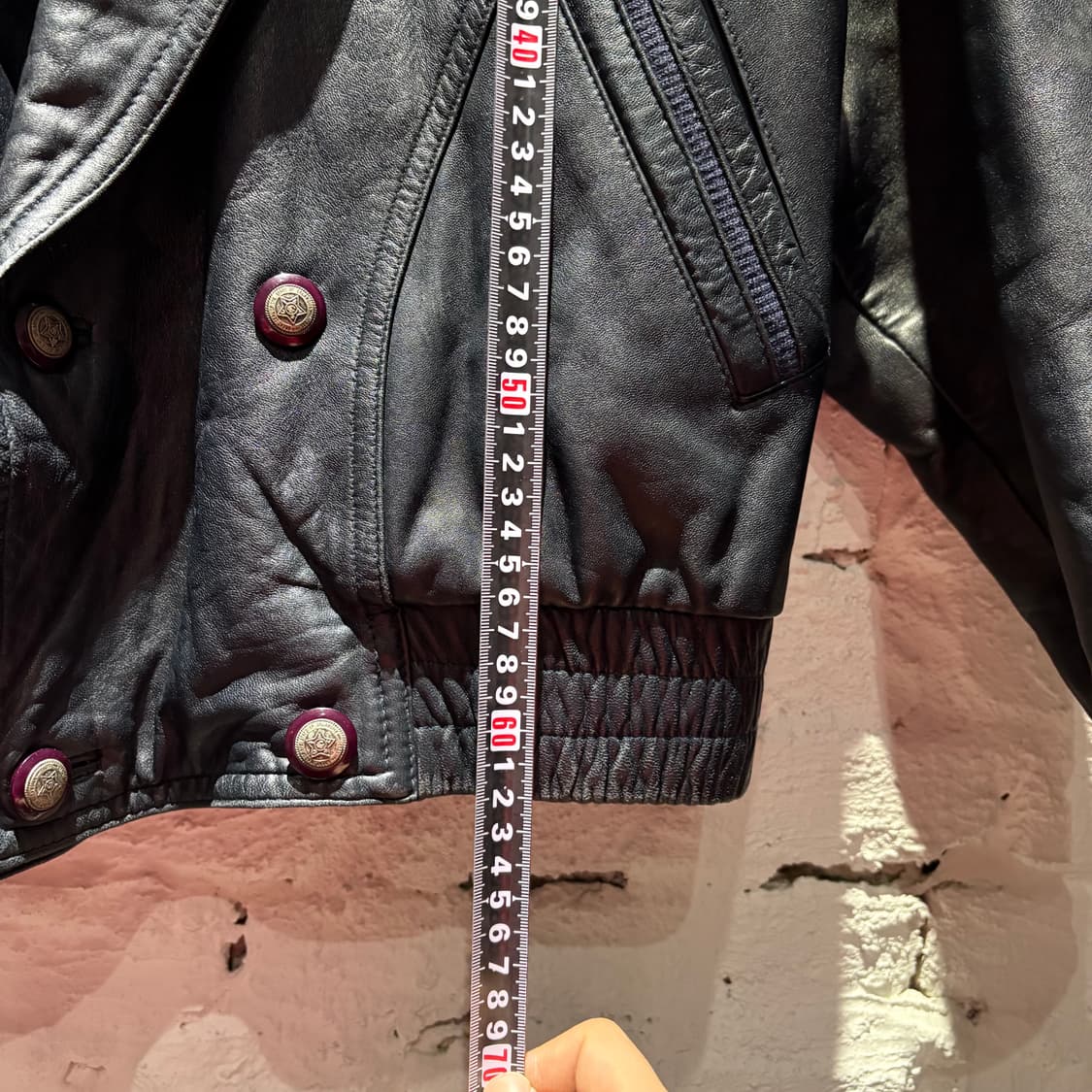 일제 빈티지 레더 봄버 자켓 상품이미지7