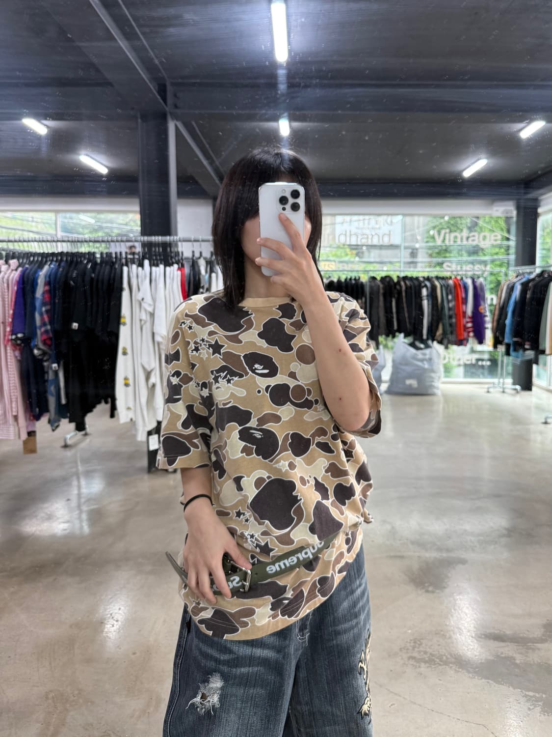 베이프 스타 카모 반팔 상품이미지2