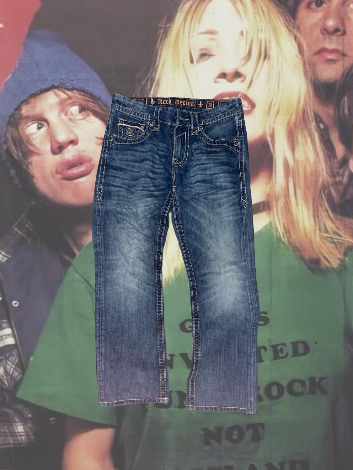 Y2k low straight vintage jeans 상품이미지1