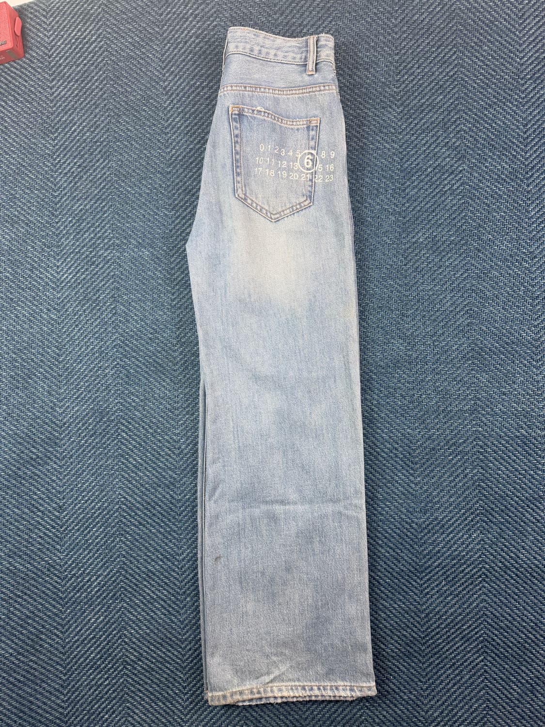 MM6 Maison Margiela 디스트레스드 와이드 데님 팬츠 상품이미지3