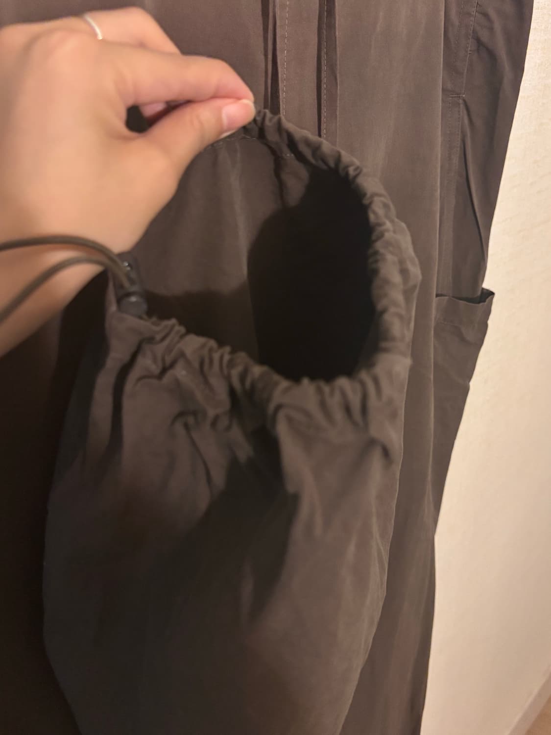 Partimento drawstring pants brown 상품이미지4