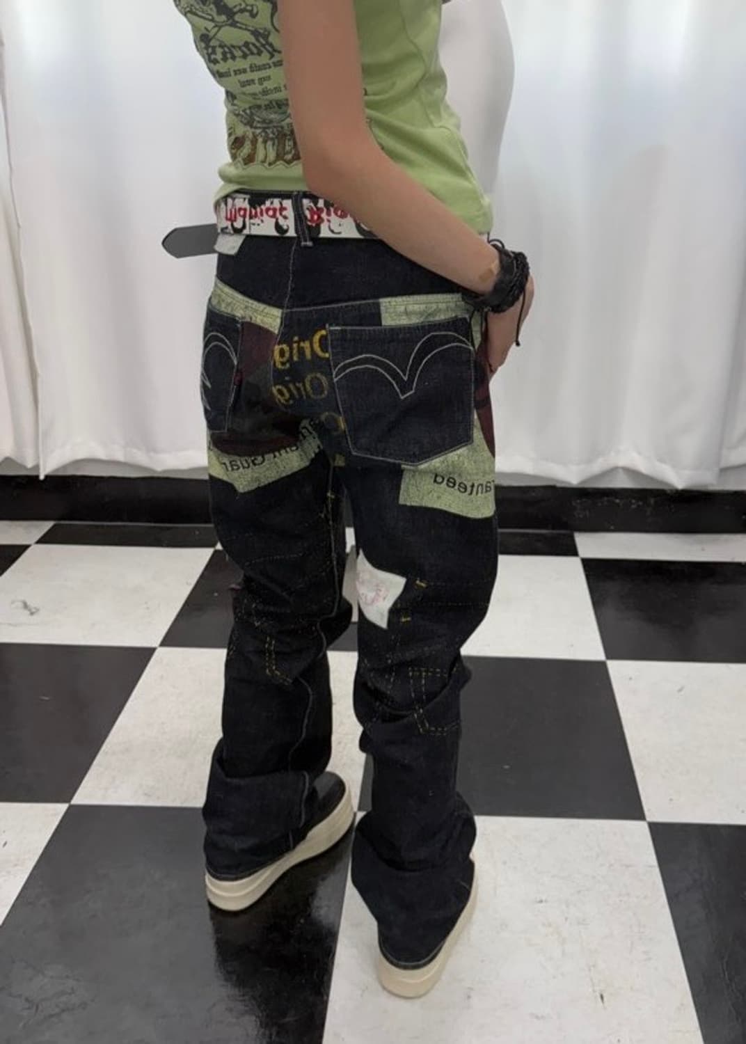 🎸Yen Jeans 프린팅 데님 팬츠🎸 상품이미지2