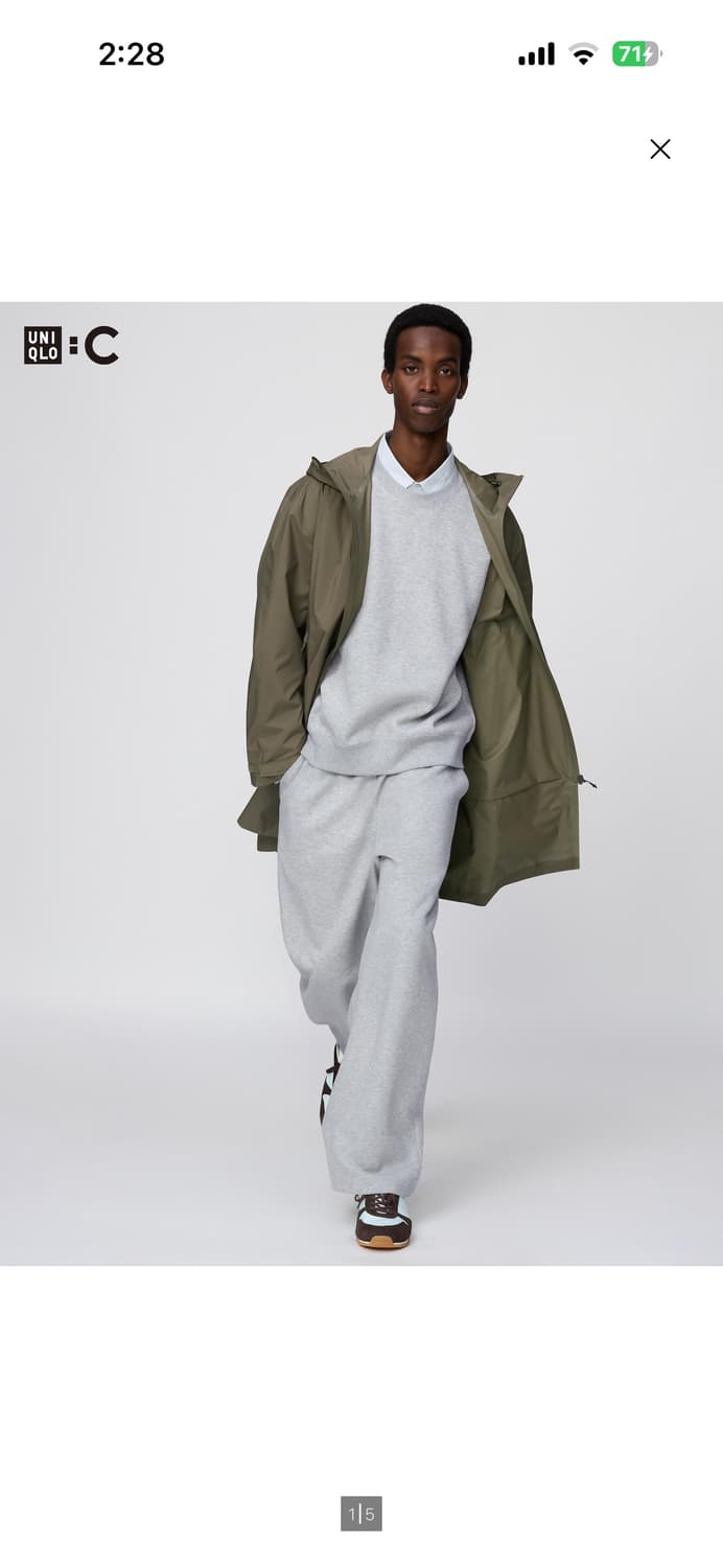 유니클로 와이드스웻팬츠 상품이미지1