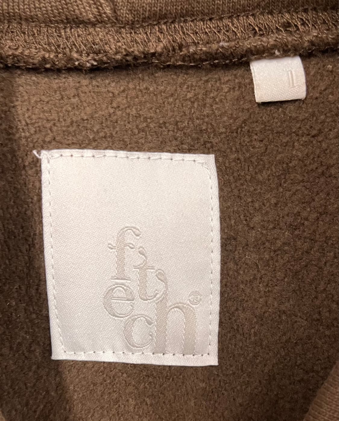 페치 fetch 후드티 L 브라운 상품이미지3