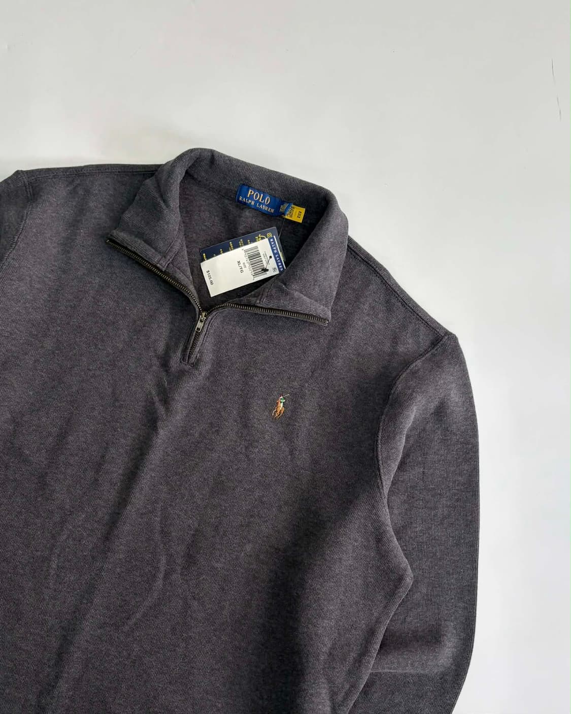 [XL] 폴로 랄프로렌 새상품 그레이 하프집업 스웻 셔츠 상품이미지6