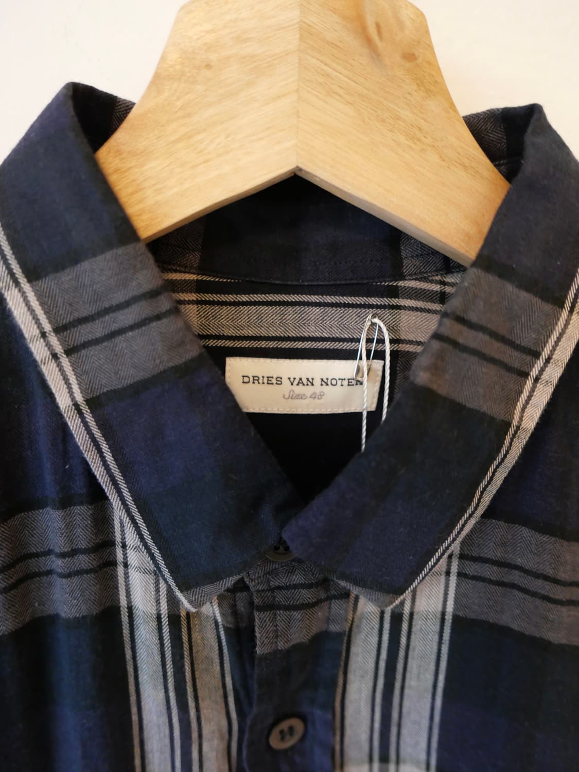 드리스 반 노튼 체크 셔츠 상품이미지4