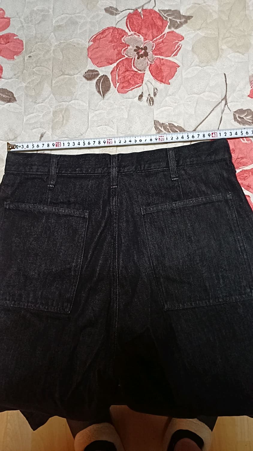 유니클로 와이드블랙진 33인치 기장103 상품이미지6