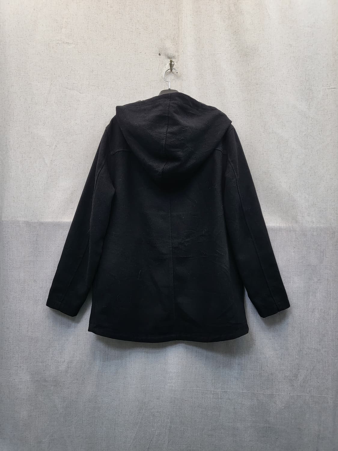 루이스 블랙 후드 코트 상품이미지2