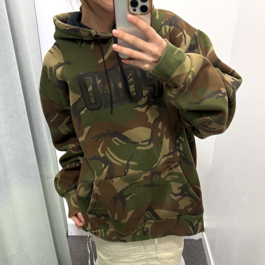 폴로 카모패턴 기모후드 상품이미지4