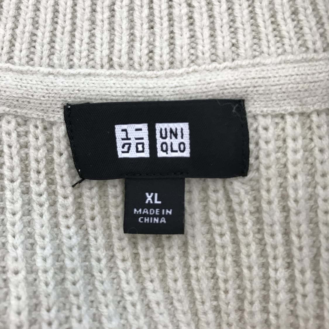 유니클로 미들게이지 풀집 스웨터 [XL] 상품이미지4