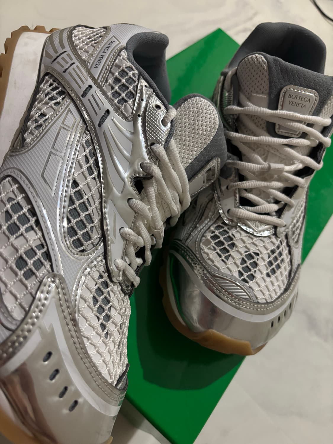 [43] 보테가베네타 오르빗 스니커즈 실버 상품이미지7