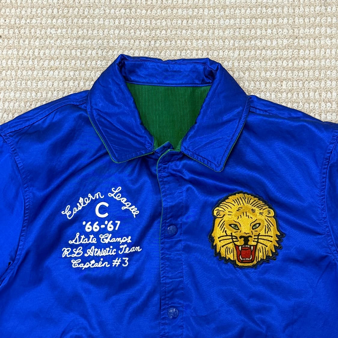 폴로 랄프로렌 리버시블 레터맨 재킷-멀티컬러 상품이미지6