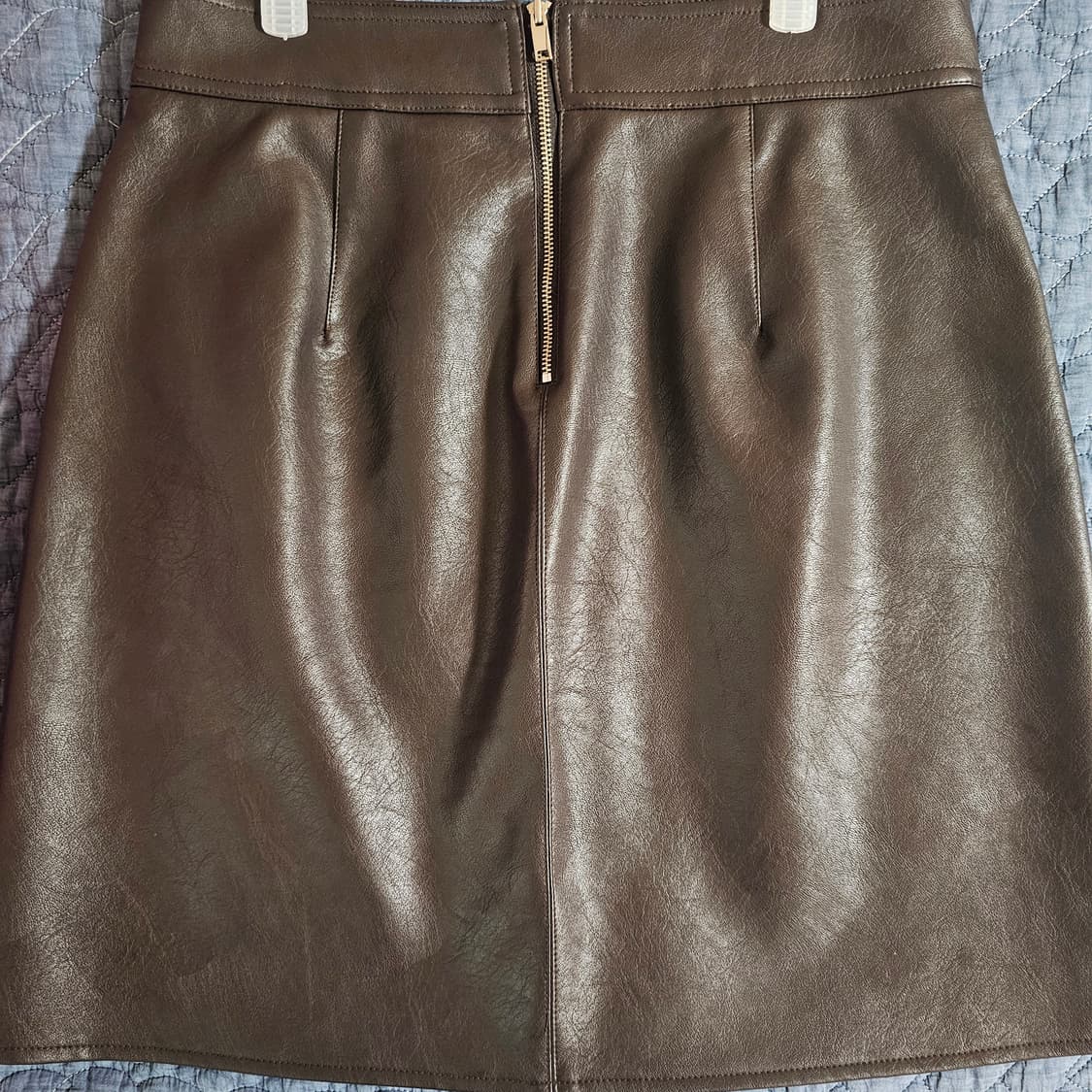 LIST 리스트 인조가죽 치마 브라운 (66) 상품이미지3