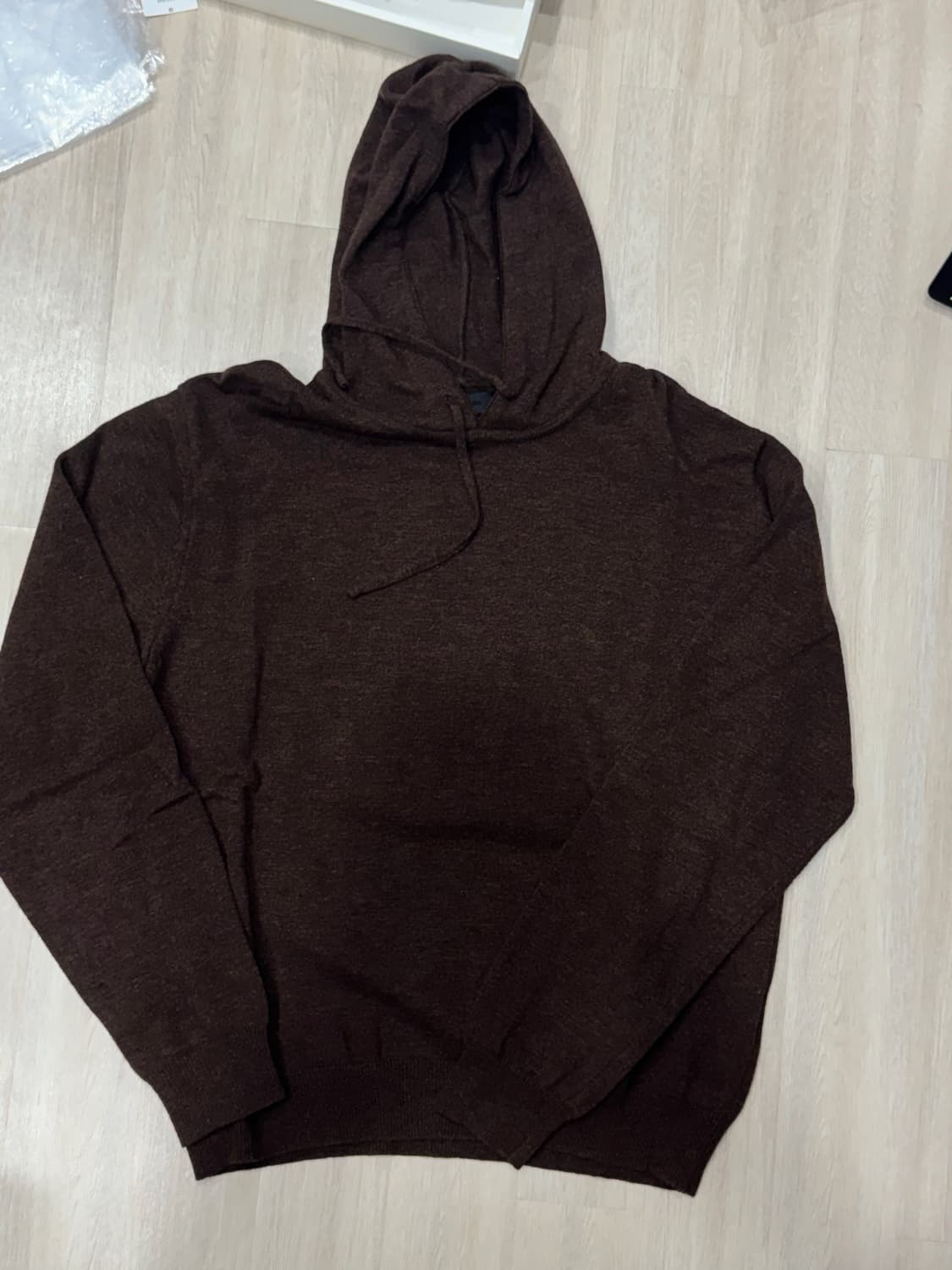 (4, brown) mudule 머듈 니트 후드 브라운 상품이미지2