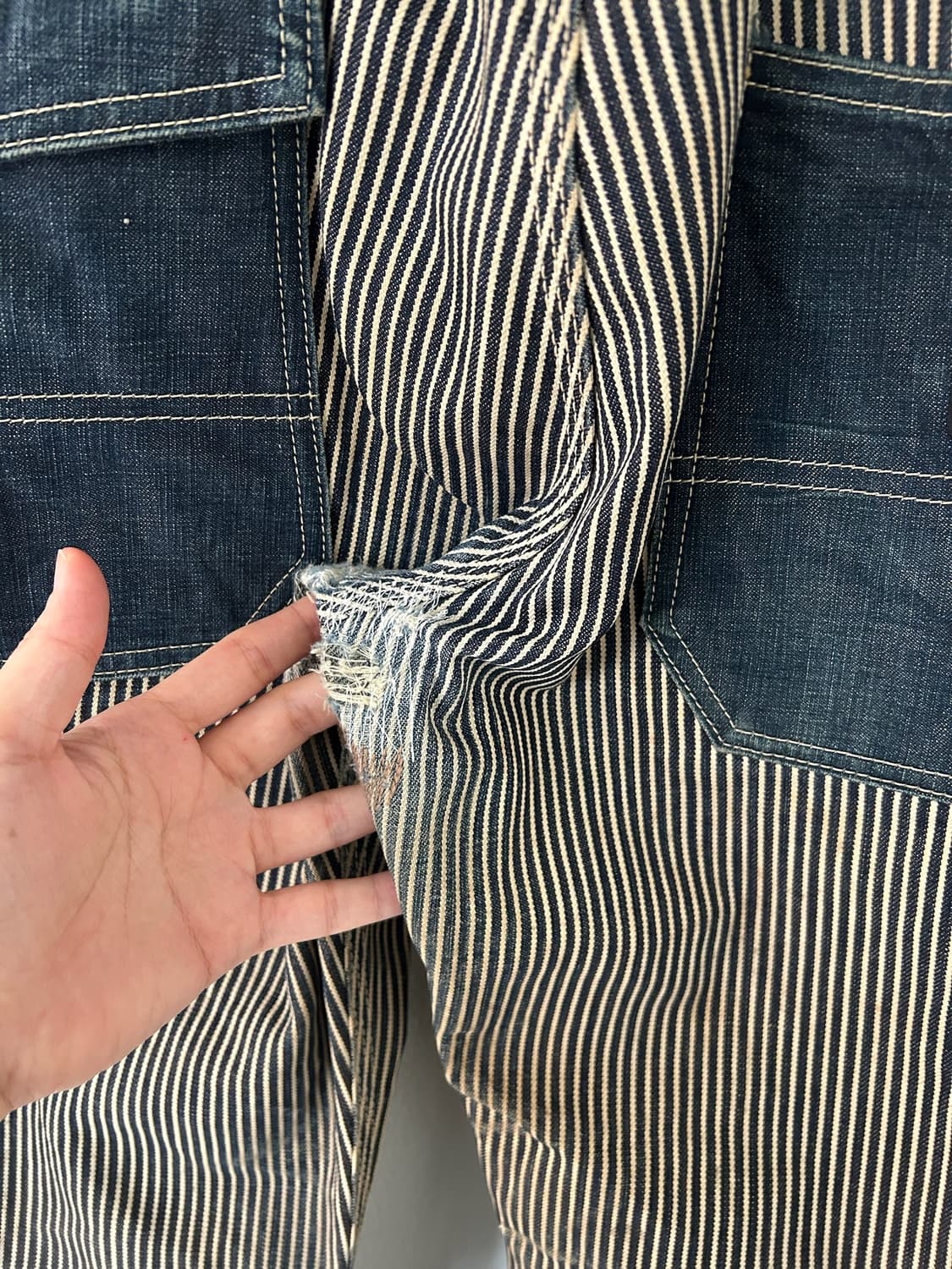 vtg Eight-G Hickory Stripe Paniter Pant. 상품이미지9