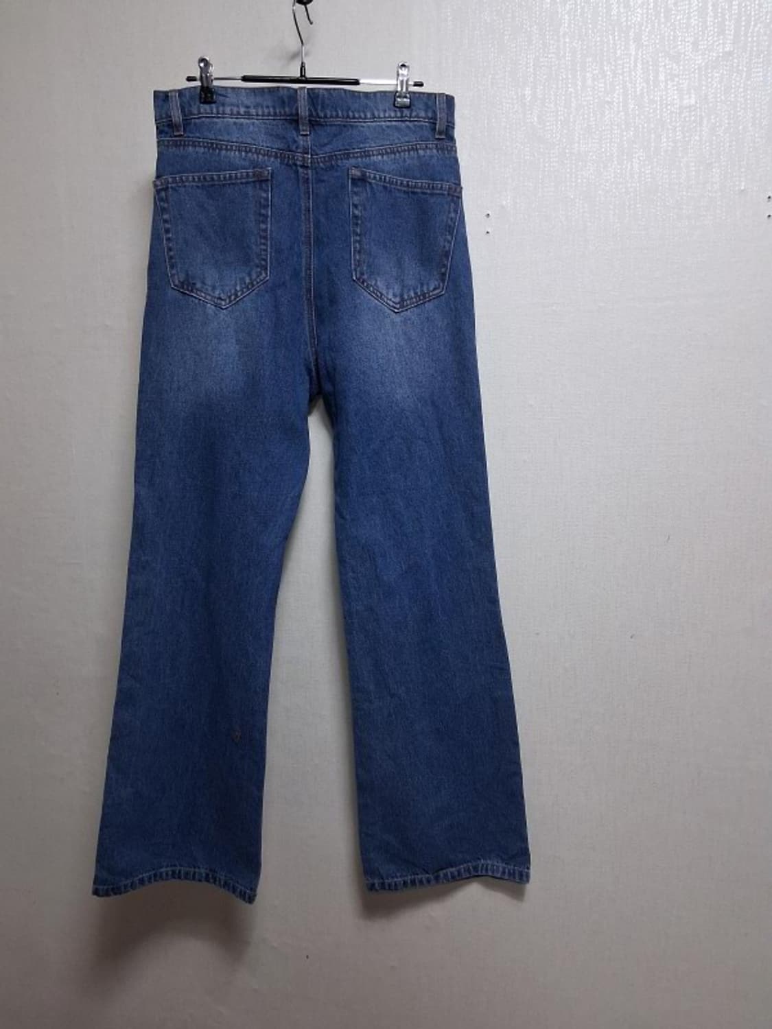 일본빈티지수입 MONO MART 여성 중청 긴허리 와이드팬츠 밑단살짝 부 상품이미지2