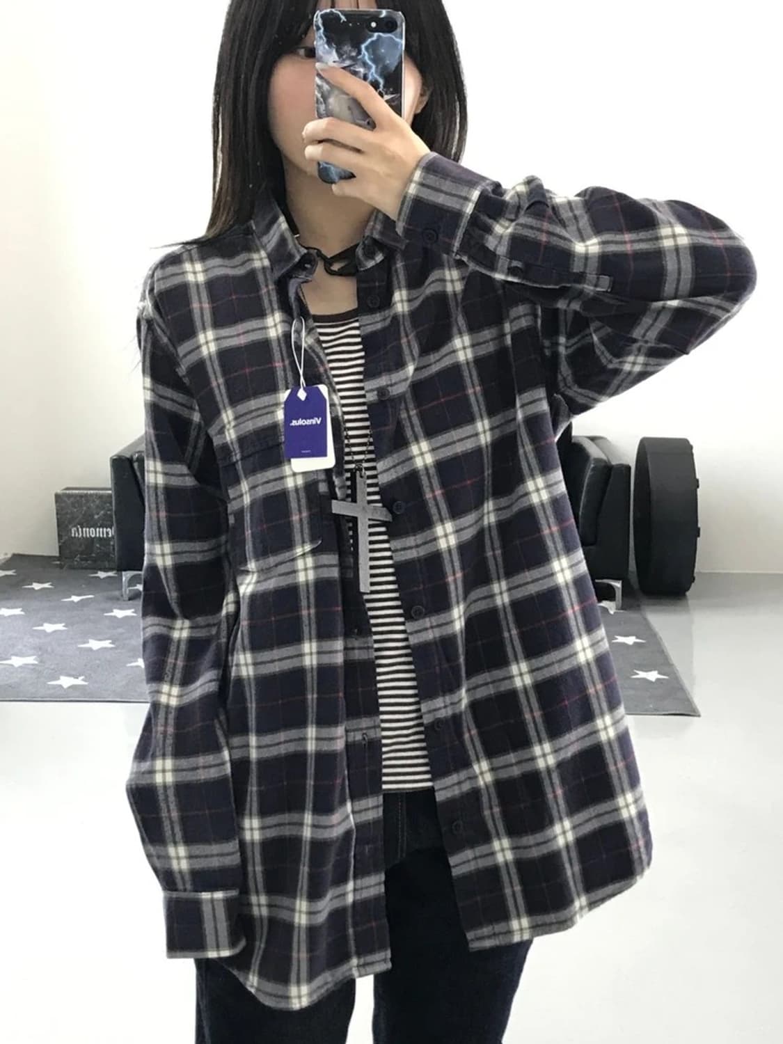 칩 먼데이 체크셔츠 상품이미지3