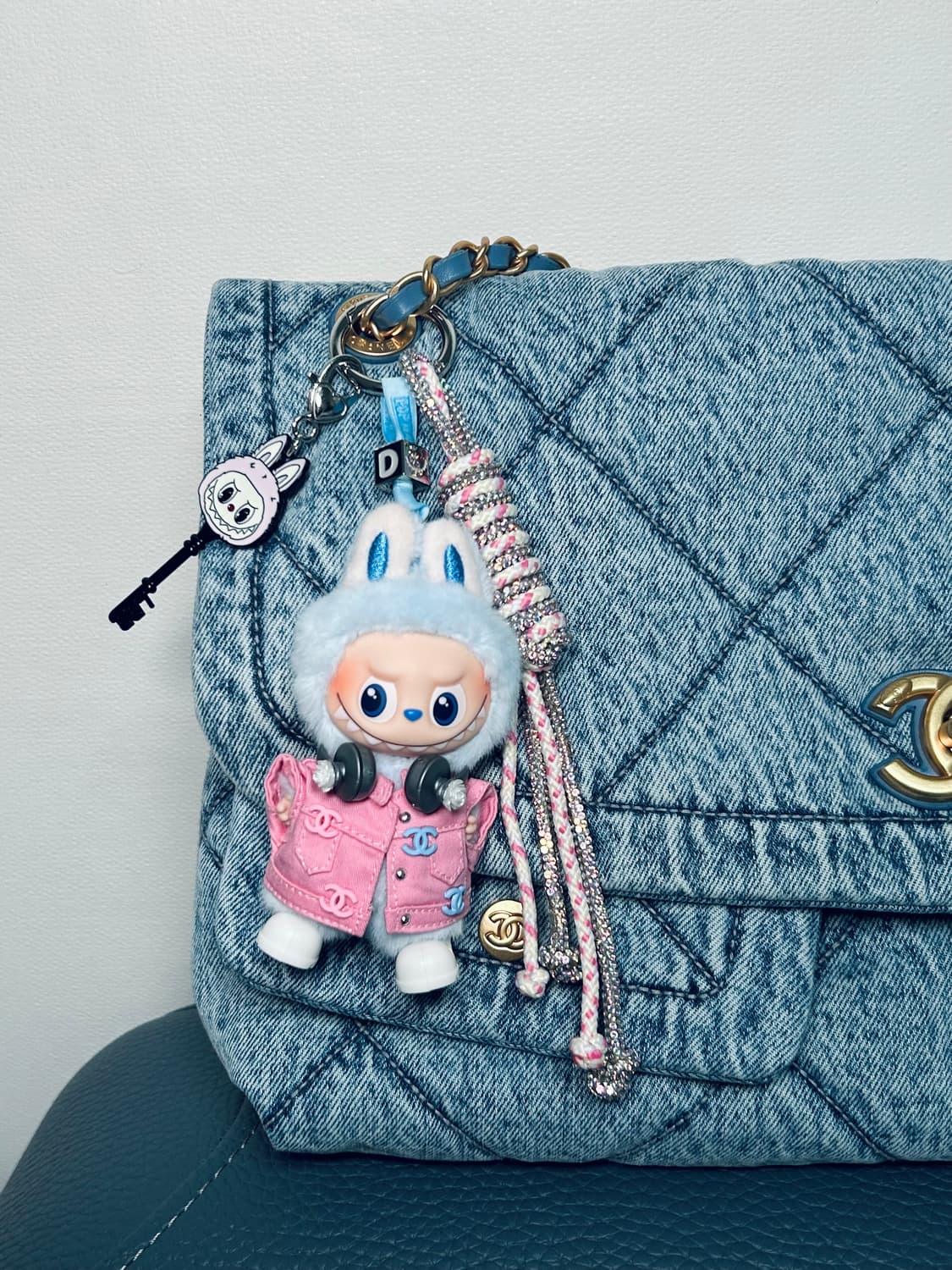 🐰미니라부부 내 마음속 비밀번호”D”커스텀키링 상품이미지2