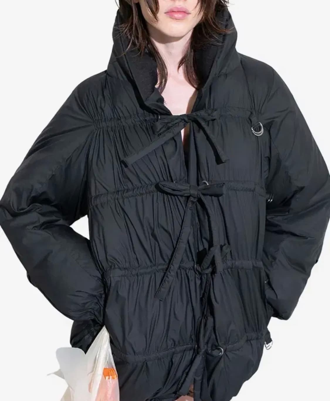 String Multiple Midi Down Jacket 상품이미지1