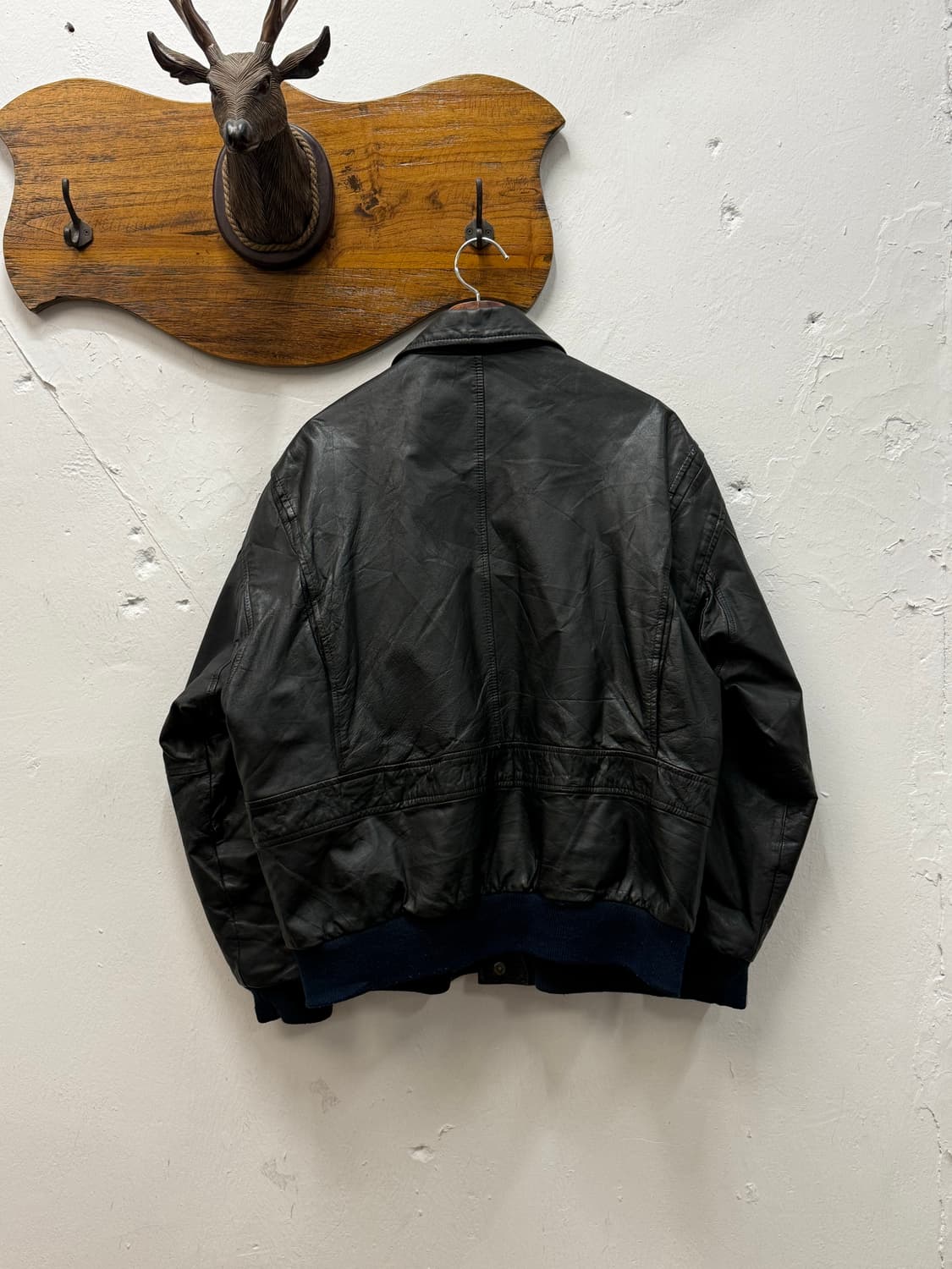 MAC HOPE G-1 Leather Bomber Jacket 상품이미지5