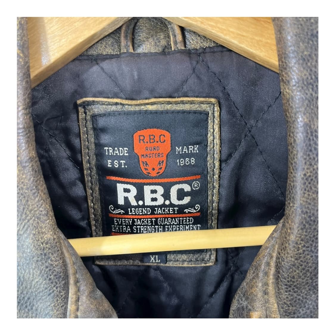 [R.B.C] 90's 알비씨 싱글 카라 레더자켓 상품이미지4