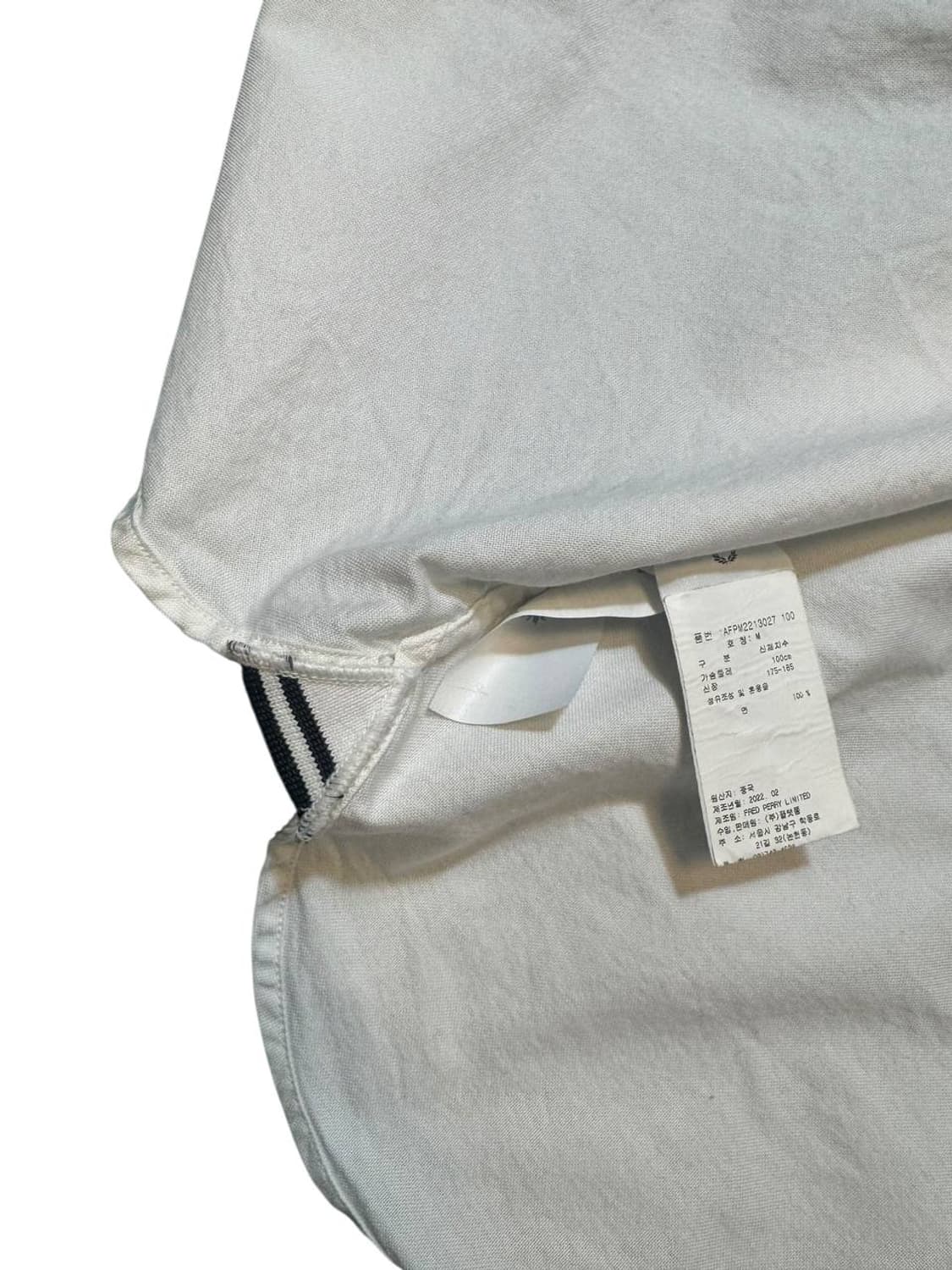 프레드 페리 옥스포드 반팔 셔츠 화이트 상품이미지4