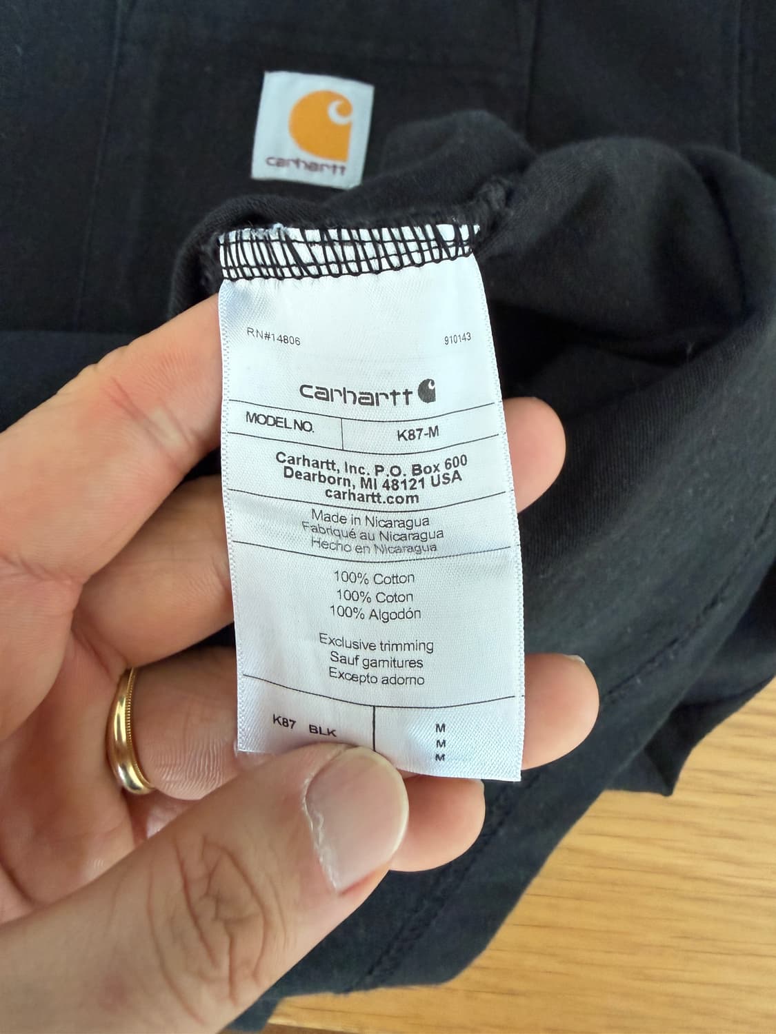 칼하트(Carhartt) 포켓 반팔 티셔츠 상품이미지5