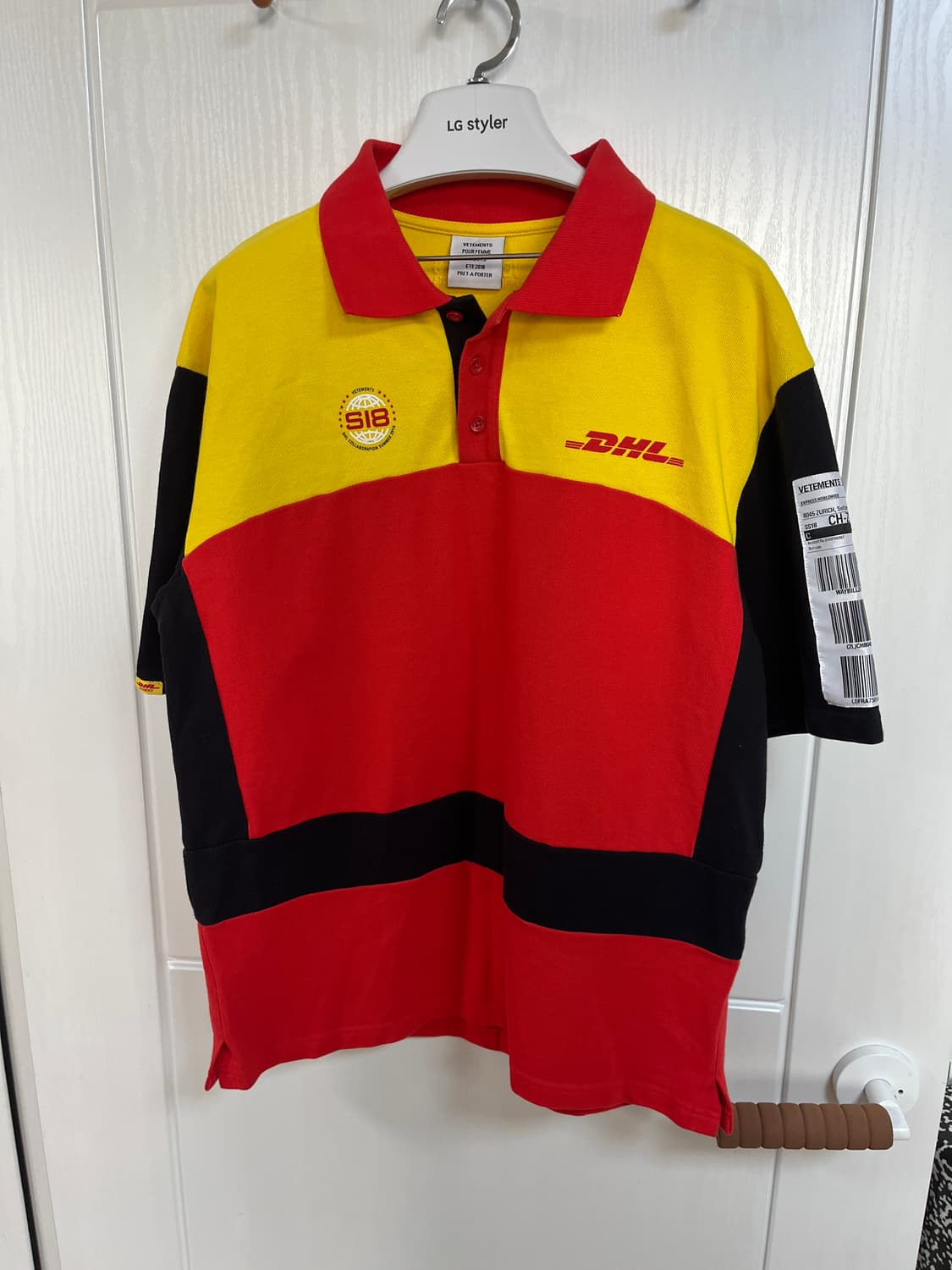 베트멍 18ss DHL 반팔 카라티셔츠 상품이미지1