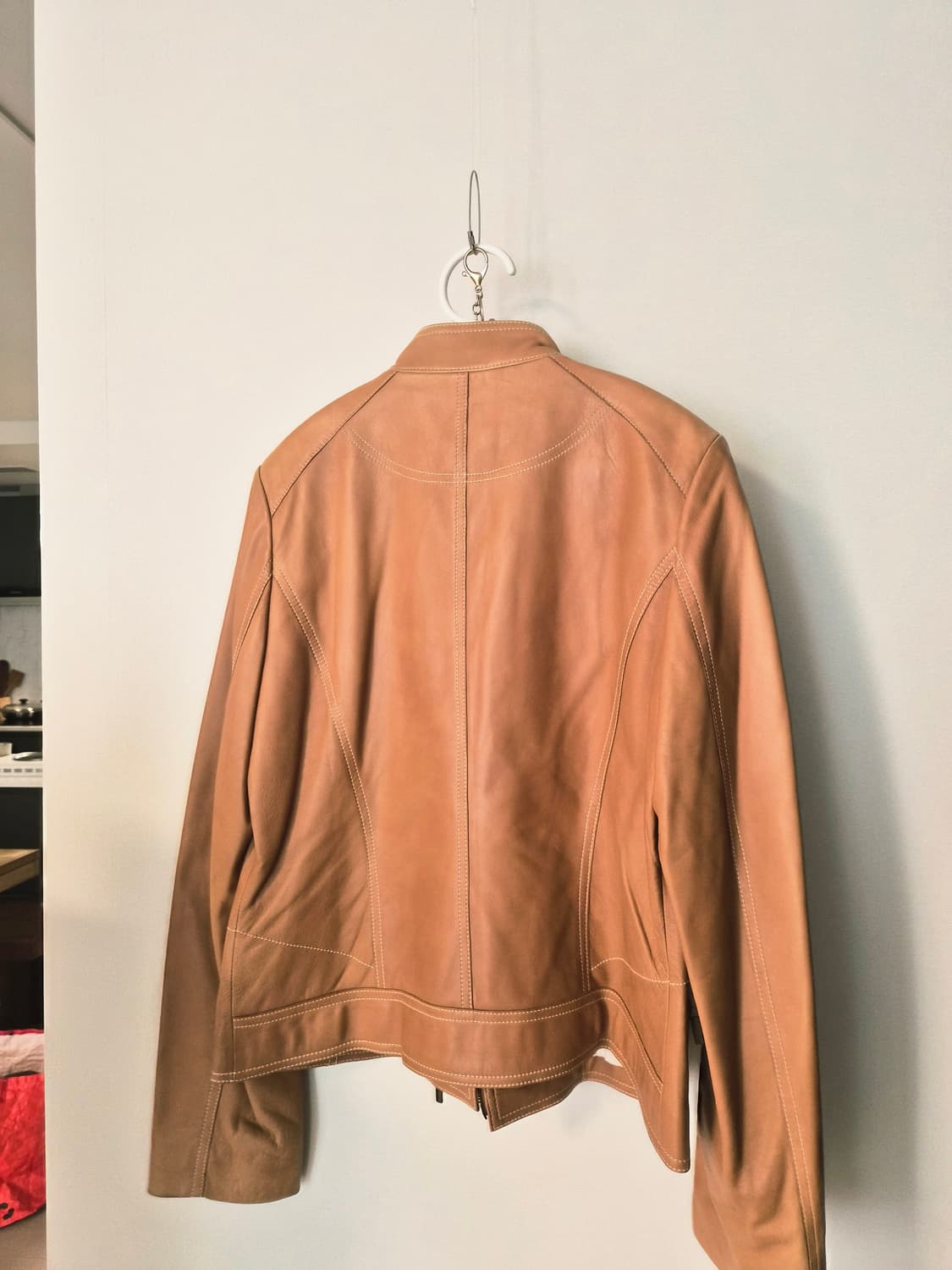 [ANNE KLEIN] 앤클라인 최고급 양가죽 스탠드카라 자켓 상품이미지6