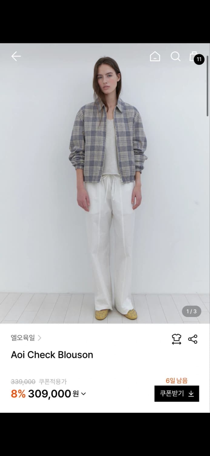 Lo61 Aoi Check Blouson 상품이미지1