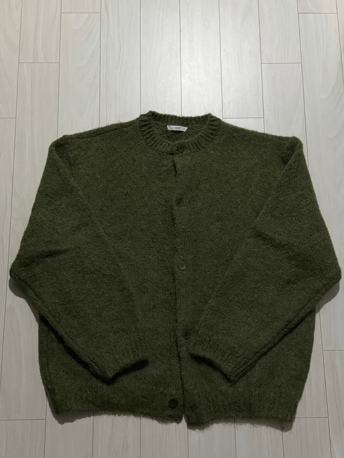 STU 모헤어 가디건 그린 L 상품이미지2