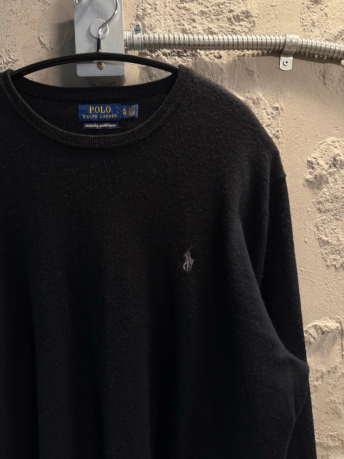 XL 폴로랄프로렌 POLO 메리노 울 니트 블랙 상품이미지3