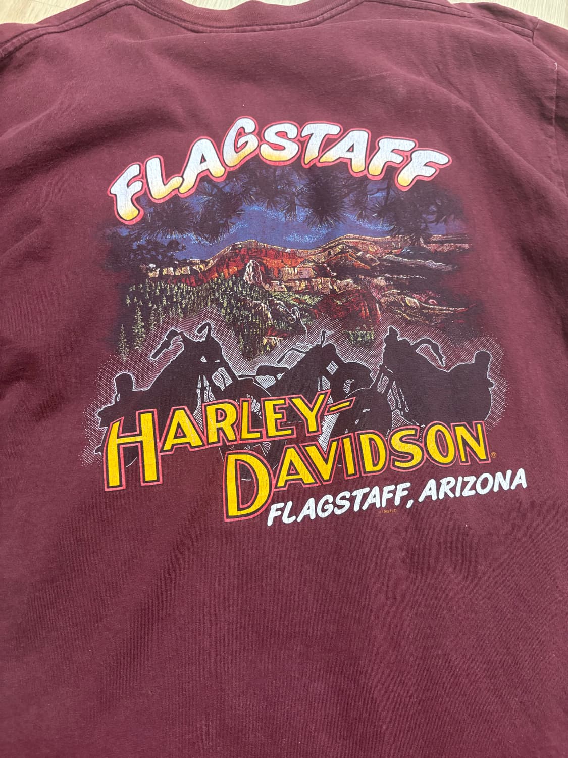 90s 할리데이비슨 티셔츠 L 미제 상품이미지4