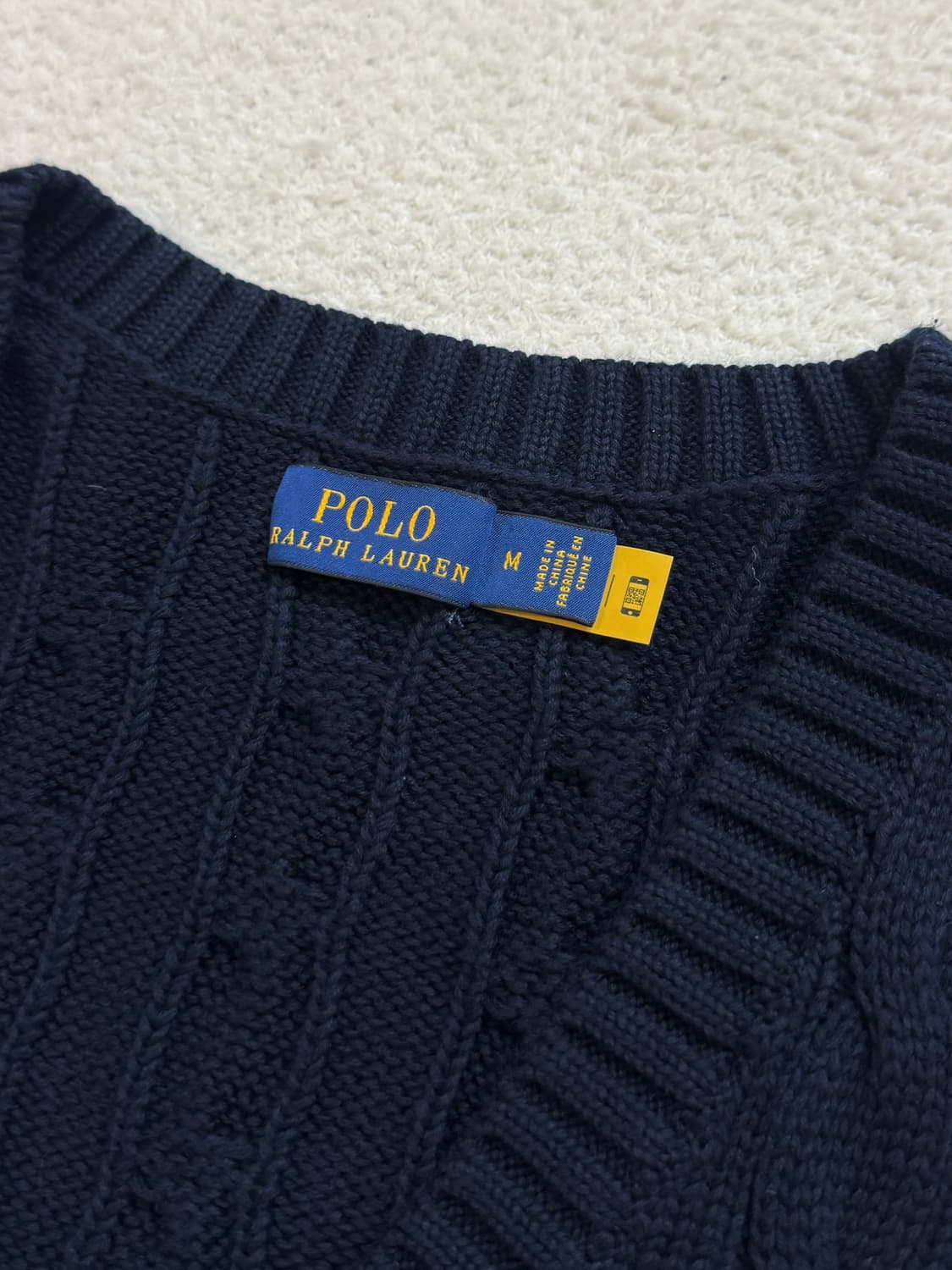 폴로 네이비 니트조끼 베스트 상품이미지5