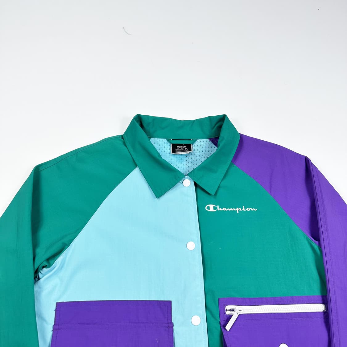 챔피온 올드스쿨 컬러블록 코치자켓 M 상품이미지2