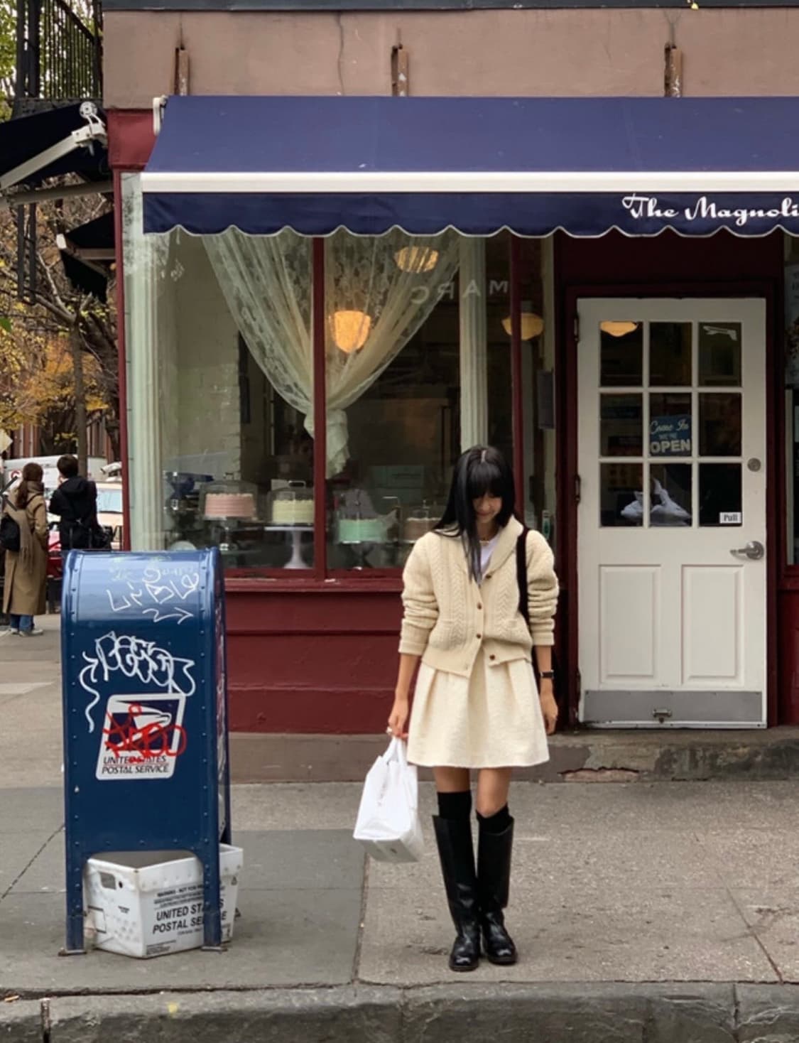 더바넷 shawl collar cable knit cardigan 상품이미지4