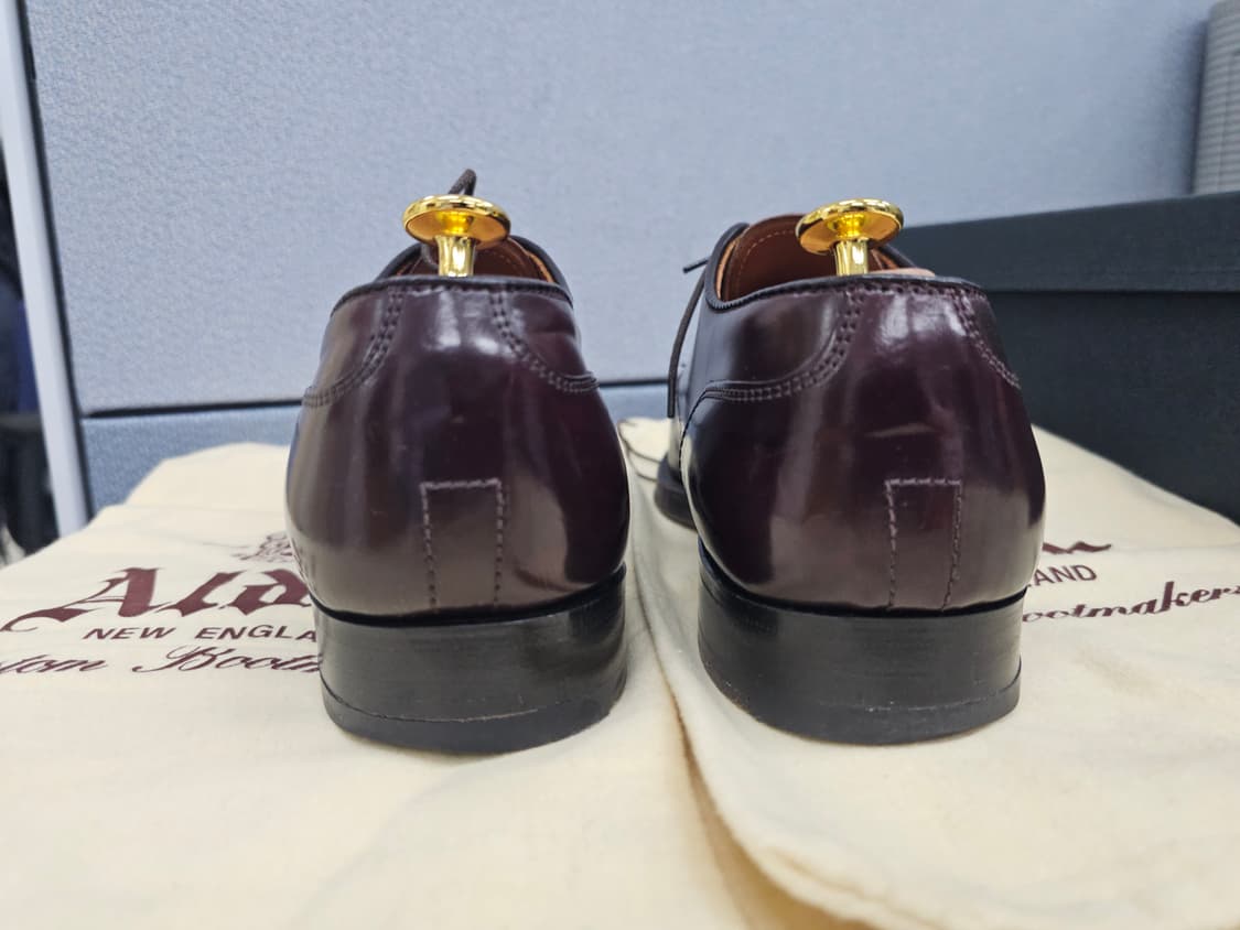 알든 2160 7D 코도반 #8 버건디 캡토 슈즈 상품이미지5