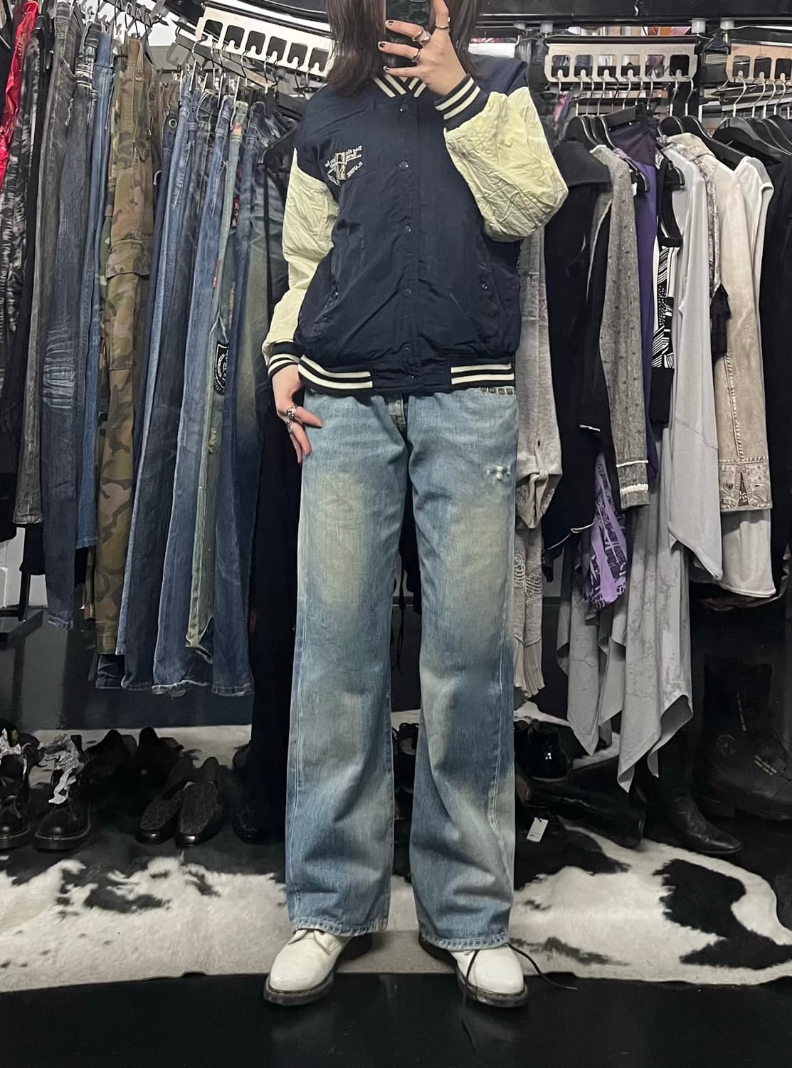 스터드 데님 팬츠 상품이미지1