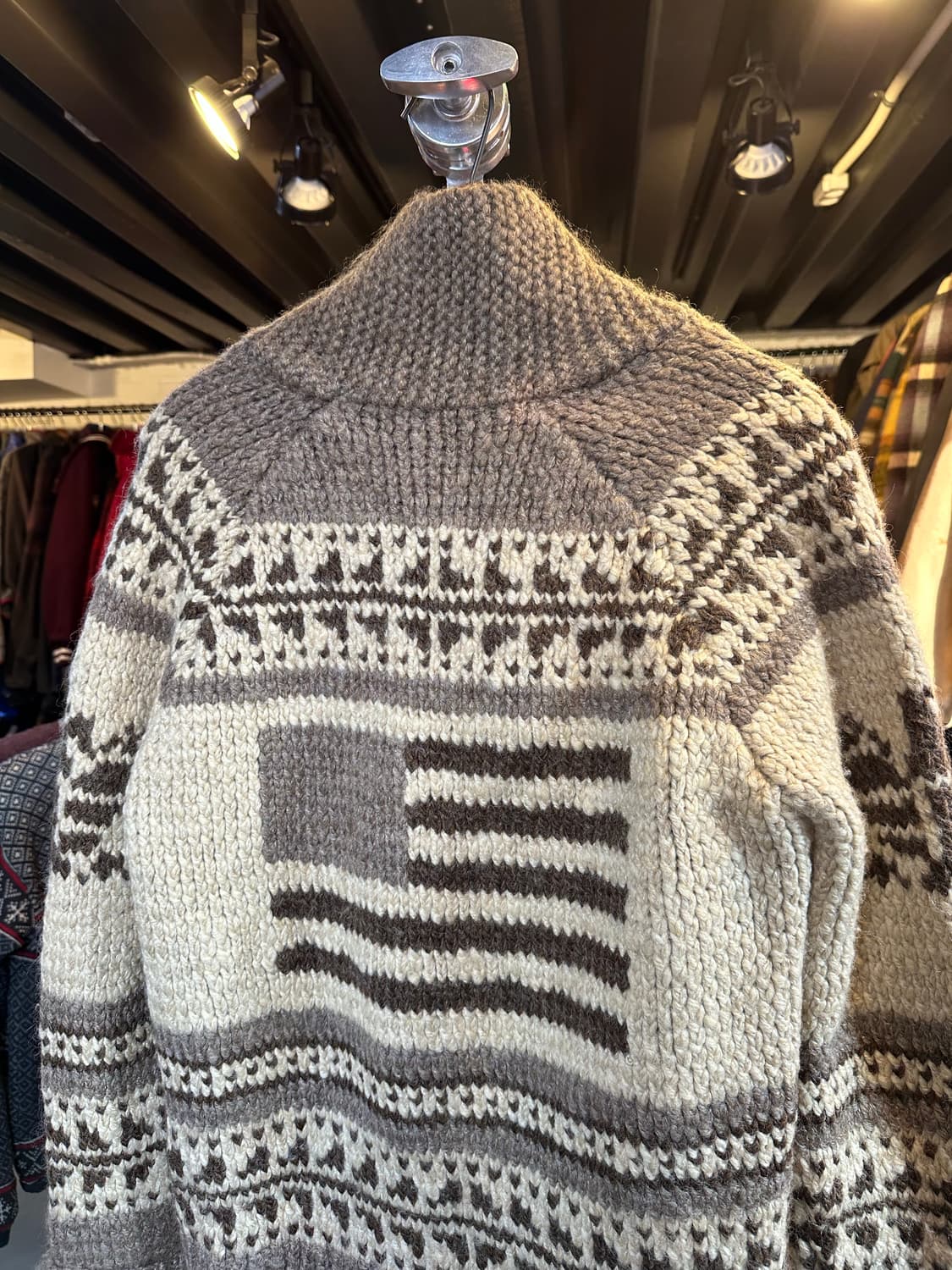 캐나다 헤비 울 코위찬 스웨터 가디건 상품이미지7