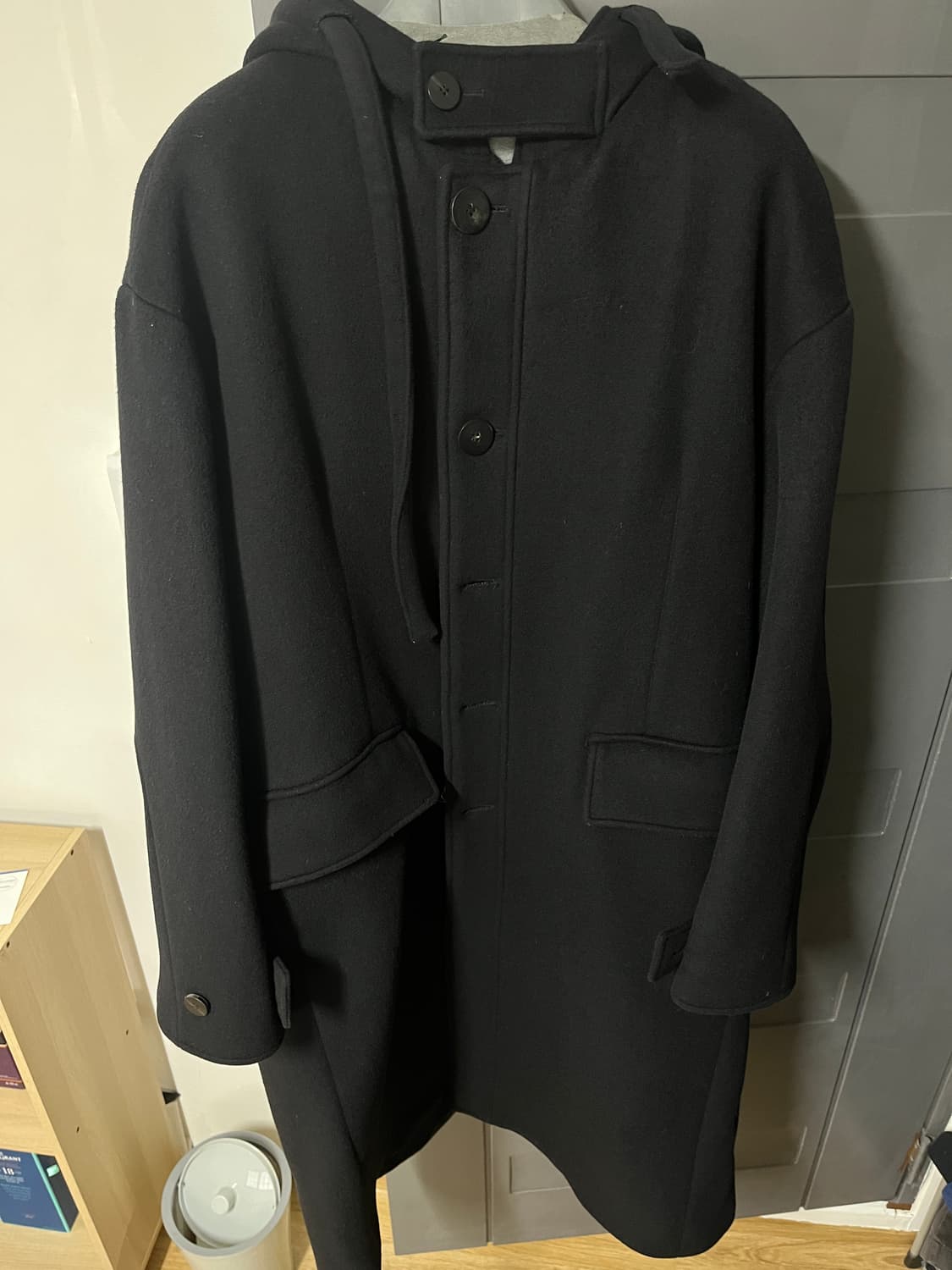 폴리테루 후디드 코트 4 블랙 판매 상품이미지1