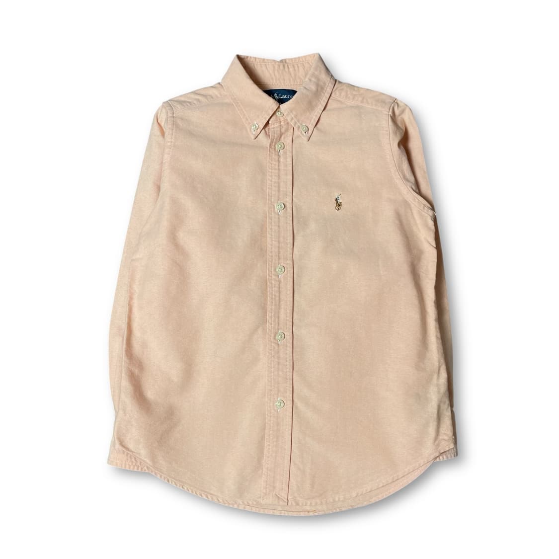 폴로랄프로렌 키즈 코랄살구 옥스포드 긴팔 셔츠 6 상품이미지1