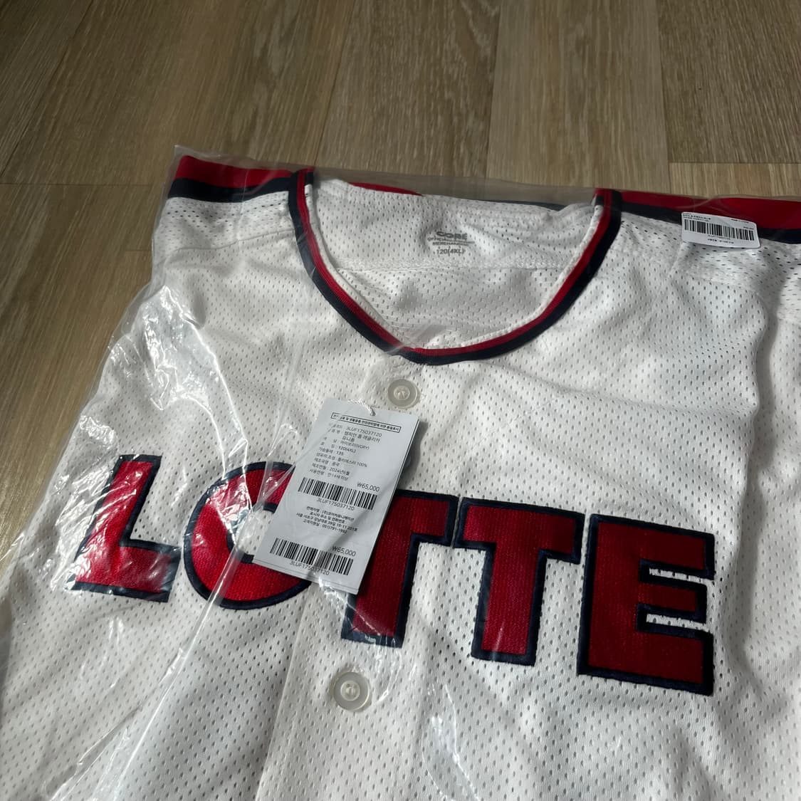 (4XL / 120) 새상품 롯데 자이언츠 레플리카 챔피언 홈 져지 상품이미지2