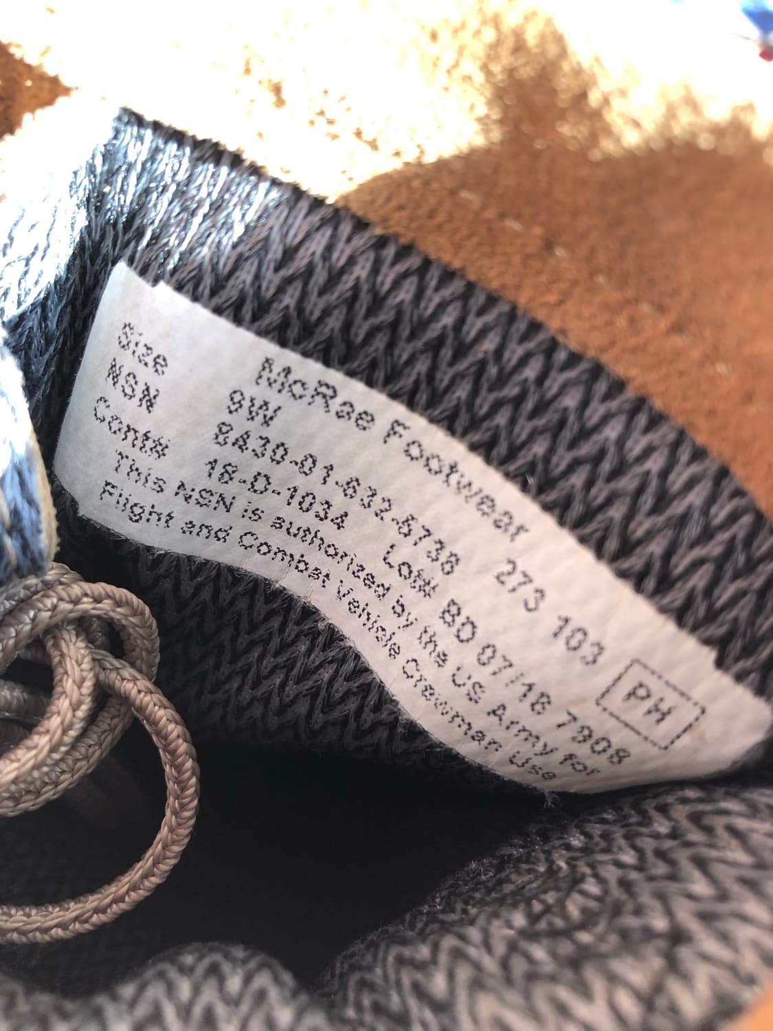 맥레이 미군 사막화 부츠 군화 270 상품이미지8