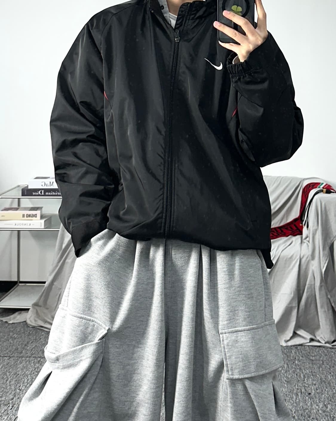 나이키 00s 블랙 바람막이 L 상품이미지3