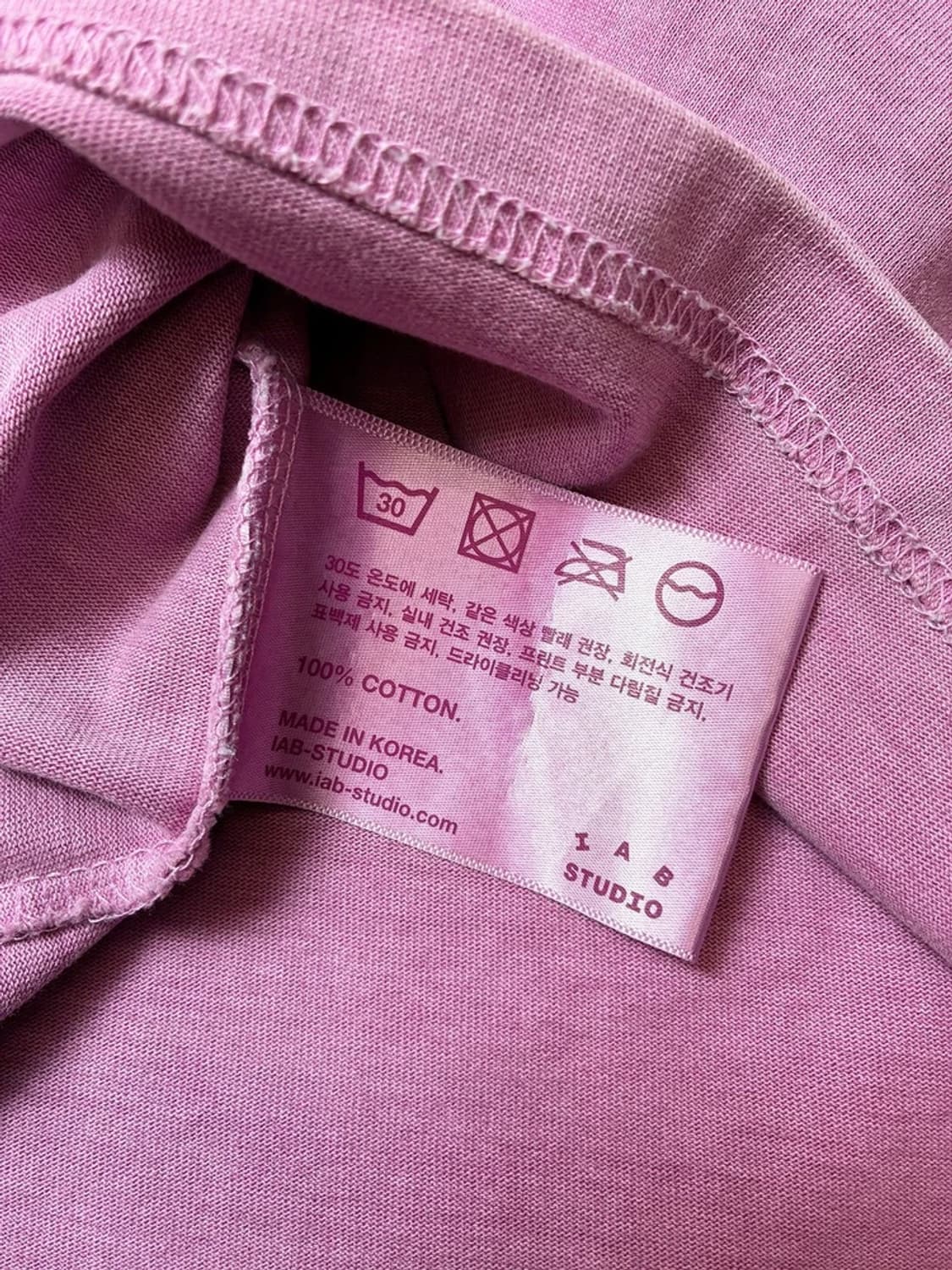 아이앱스튜디오 피그먼트 빅로고 반팔 티셔츠 PN9579 상품이미지8