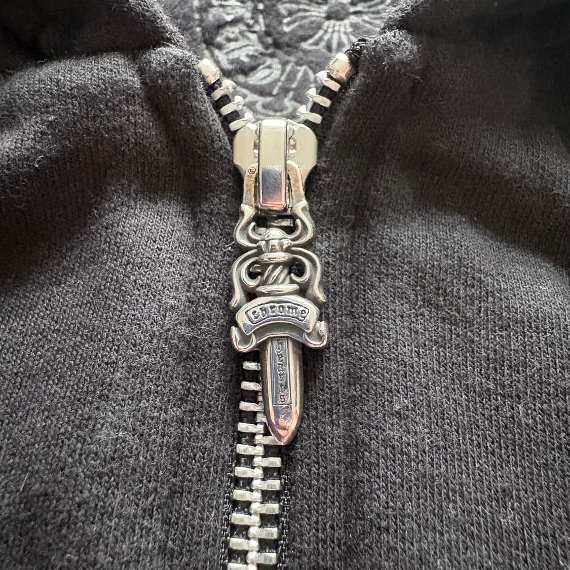 크롬하츠 버티컬 로고 후드집업 XL 상품이미지2