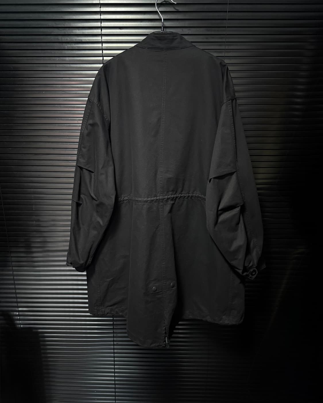 라퍼지스토어 블랙 야상 피쉬테일 개파카 롱 코트 M 95 밀리터리 군인 상품이미지5