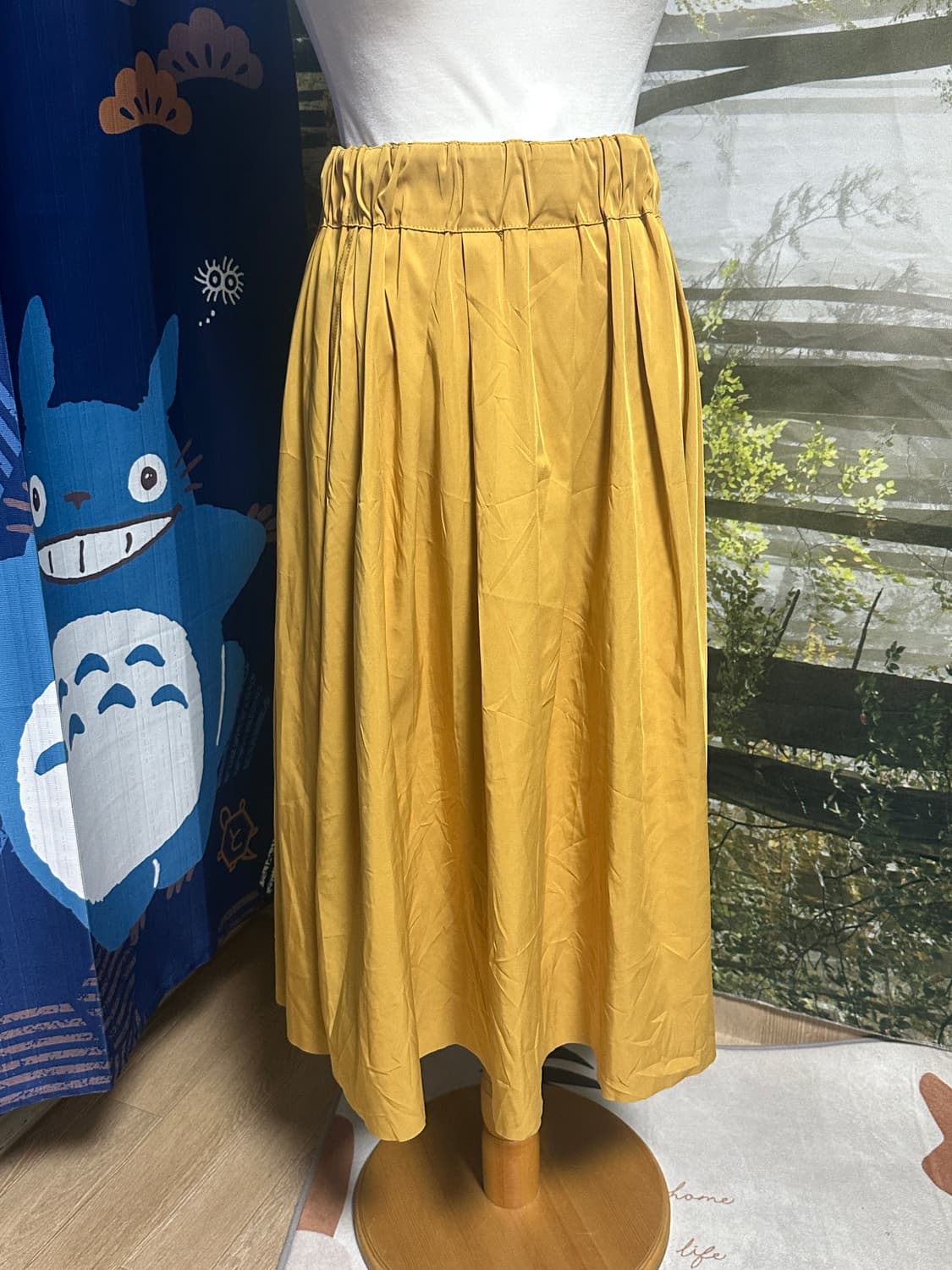 빈티지 카키 노랑 리버시블 스커트 상품이미지3