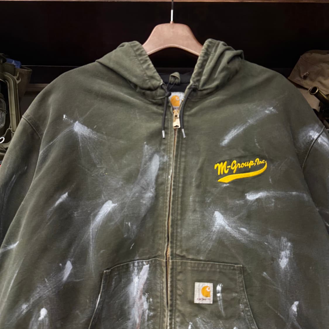 00s 칼하트 오리지널 페인팅 커스텀 덕 엑티브 워크 자켓 N306 상품이미지3