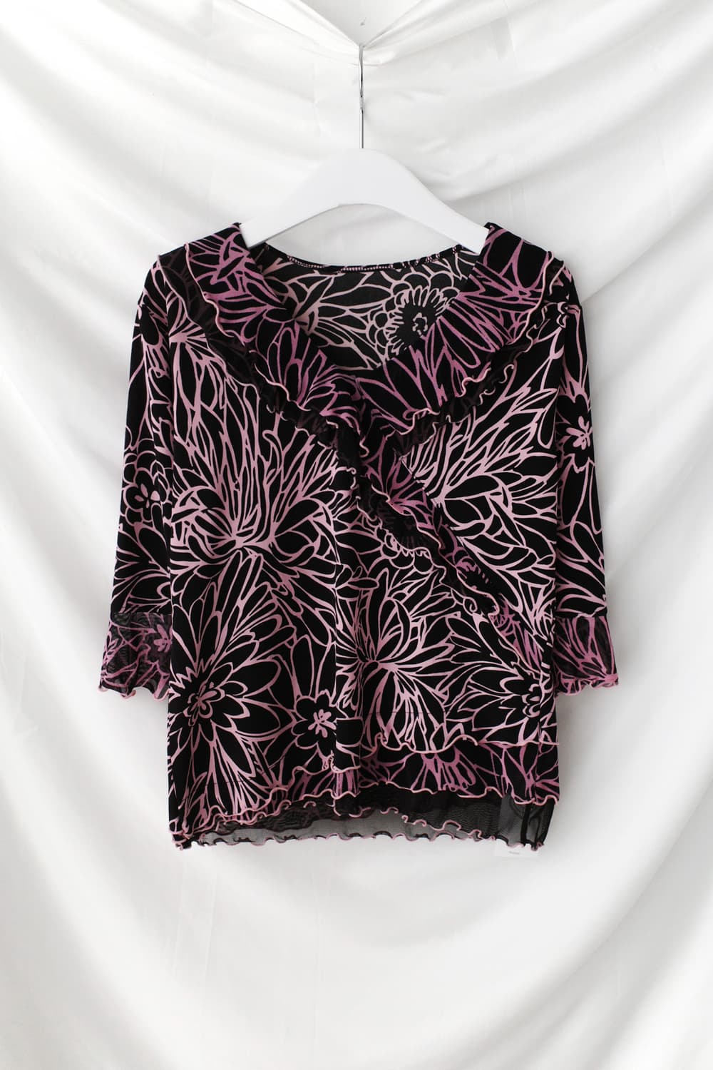 pattern frill sleeve 상품이미지1